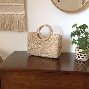Boho straw bag / shopper